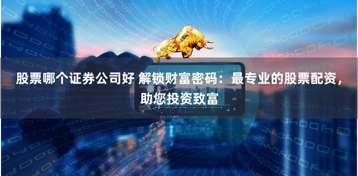 股票哪个证券公司好 解锁财富密码：最专业的股票配资，助您投资致富